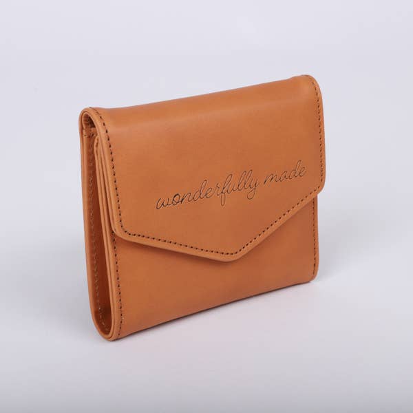 Wallet PU Leather Women's Wonderfully Made Brown