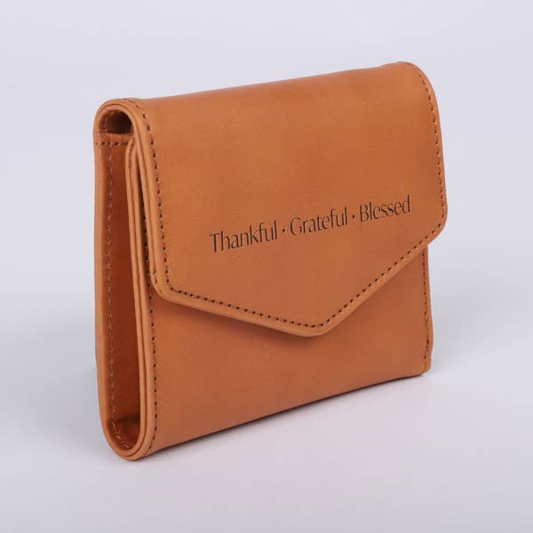 Wallet PU Leather Women's Thankful Brown