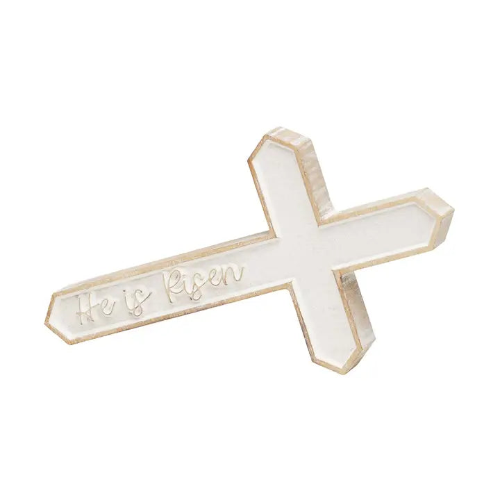 Risen Carved Easter Cross