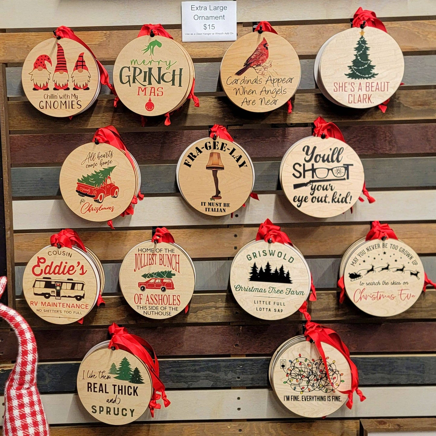 Jesus The True Light Mantle Holiday Ornaments