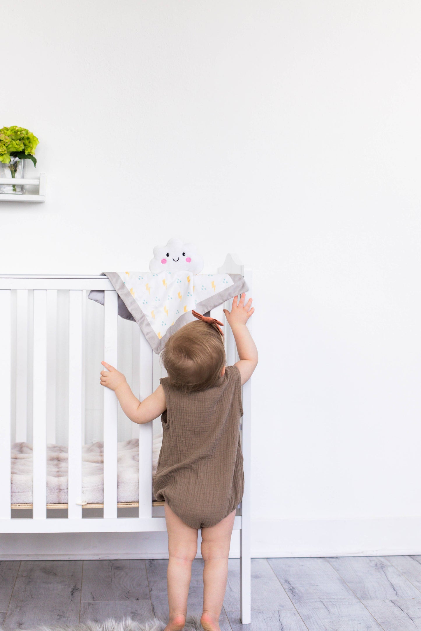 Cloud Baby Lovey Blanket, White