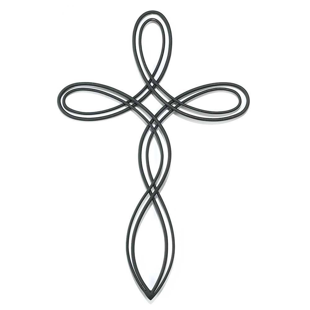 Wall Oval Open Cross