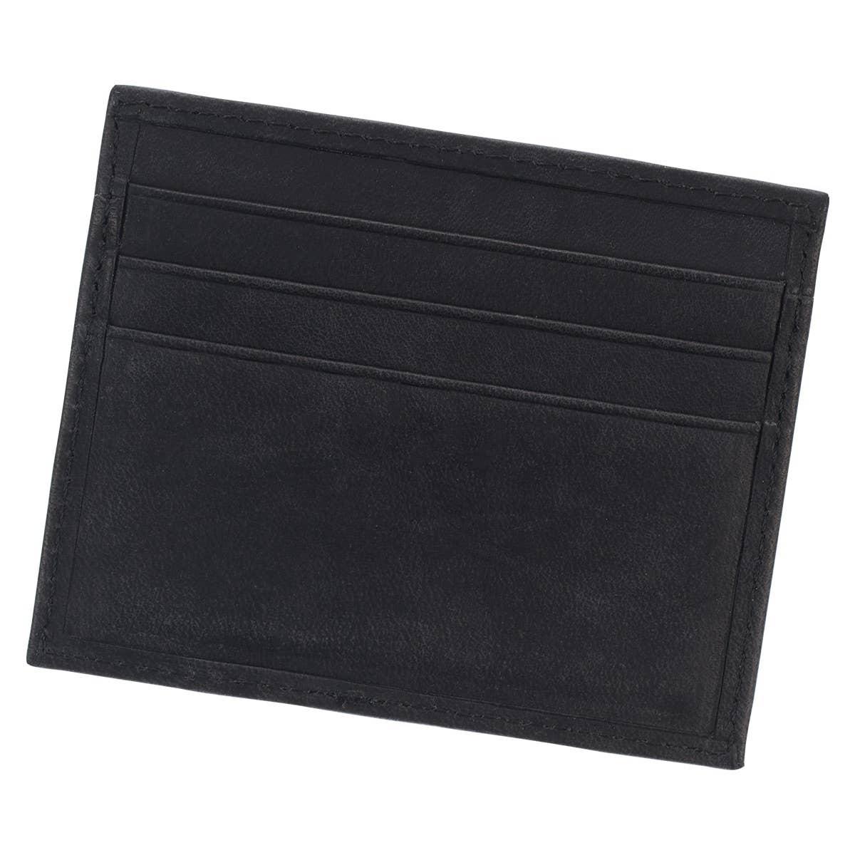 Wallet Leather Black Cross Badge