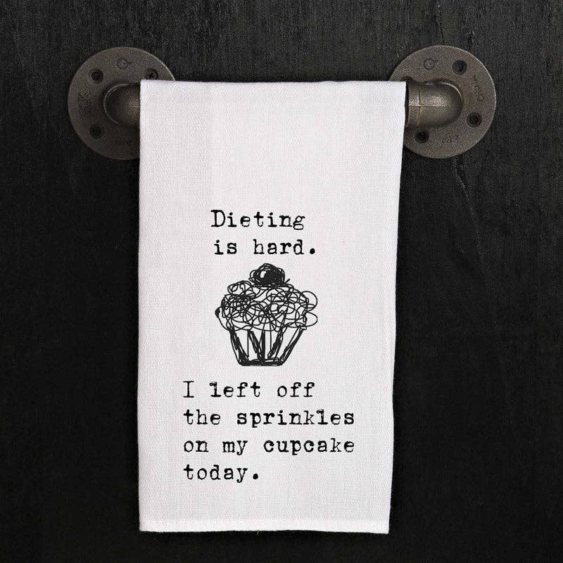 Dieting is hard. I left off the spinkles on my cupcake today. (cupcake image)