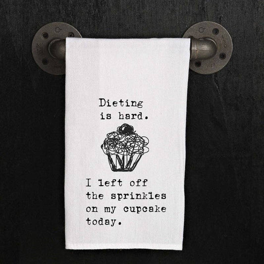 Dieting is hard. I left off the spinkles on my cupcake today. (cupcake image)
