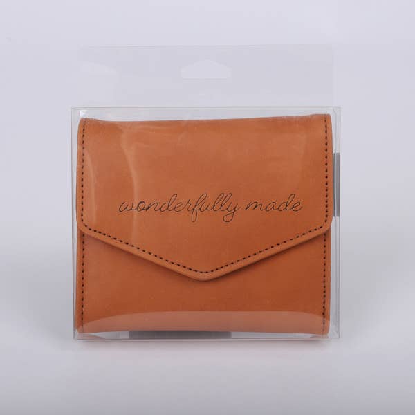 Wallet PU Leather Women's Wonderfully Made Brown