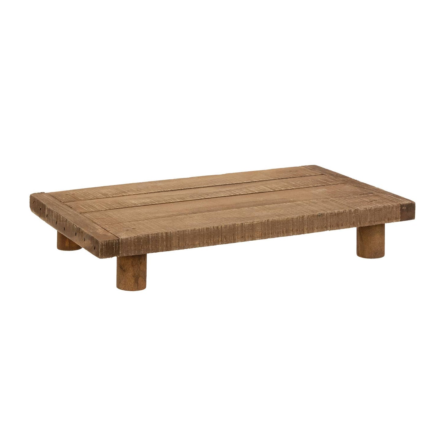 Stained Wood Rectangle Riser
