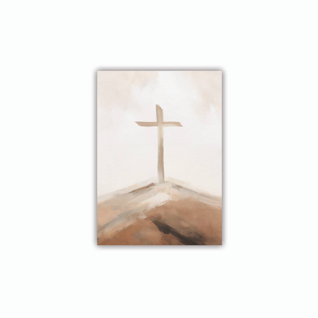 He Is Risen Collection Canvas - Cross: 5" W x 7" H