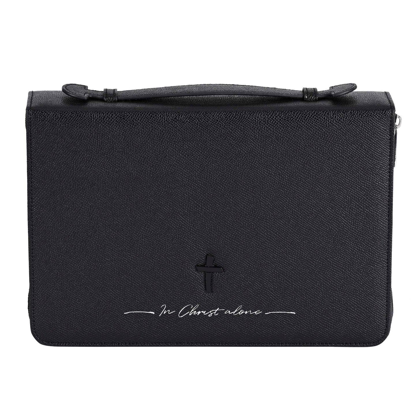 White Dove-Bible Cover In Christ Alone Black XXL