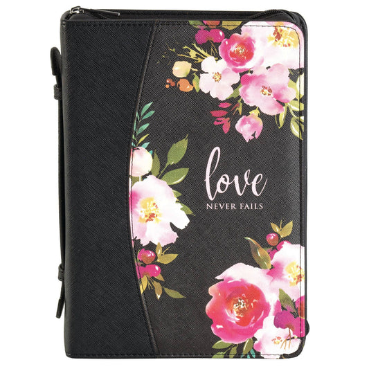 White Dove-BC- "LOVE NEVER FAILS'-Black-XL