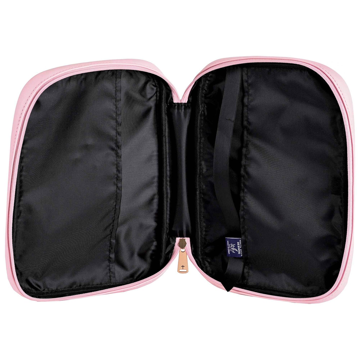 White Dove Bible Case Pink Faith Hope Love Large