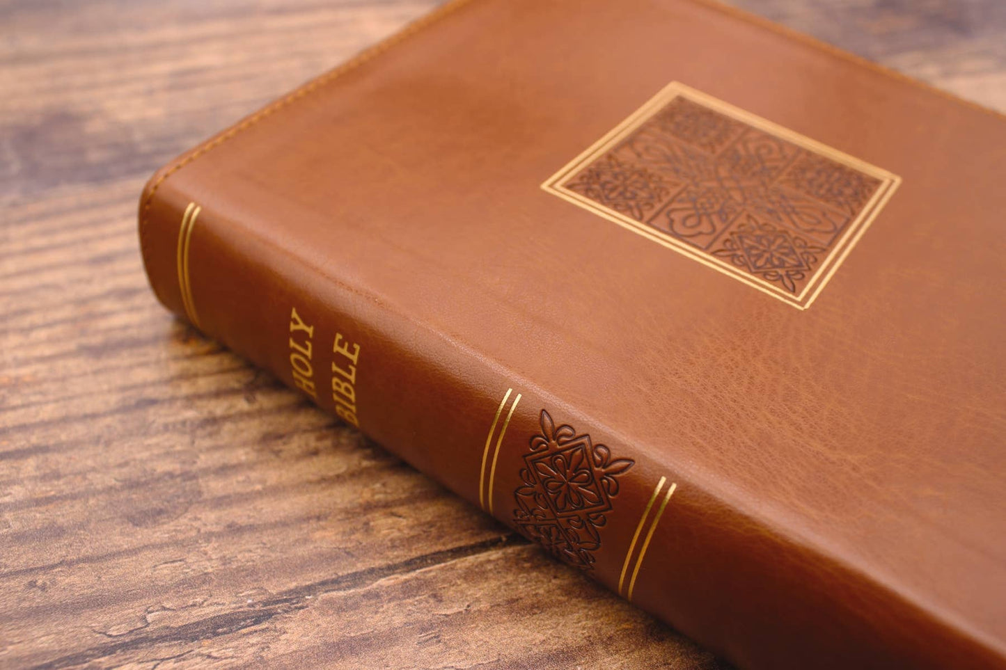 NASB, Personal Size Bible, RL Large Print, Leathersoft Brown