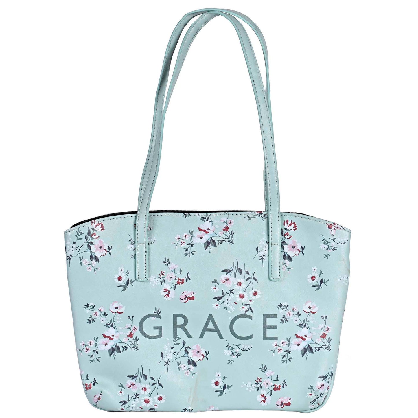 White Dove Bible Case Wedge Grace Floral Mint Large