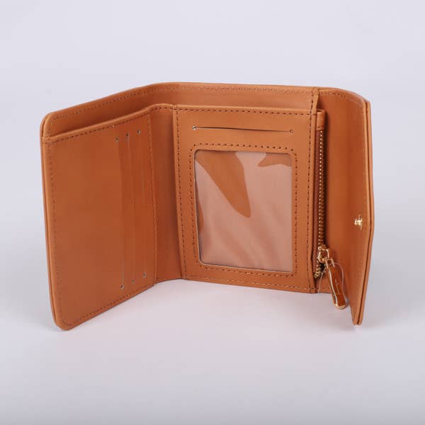 Wallet PU Leather Women's Wonderfully Made Brown