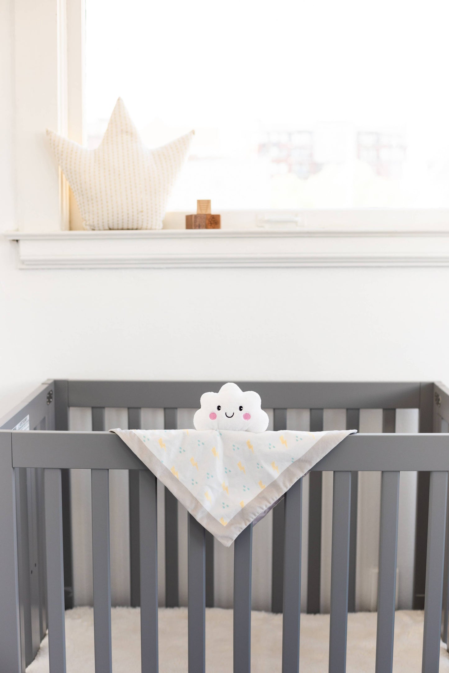 Cloud Baby Lovey Blanket, White