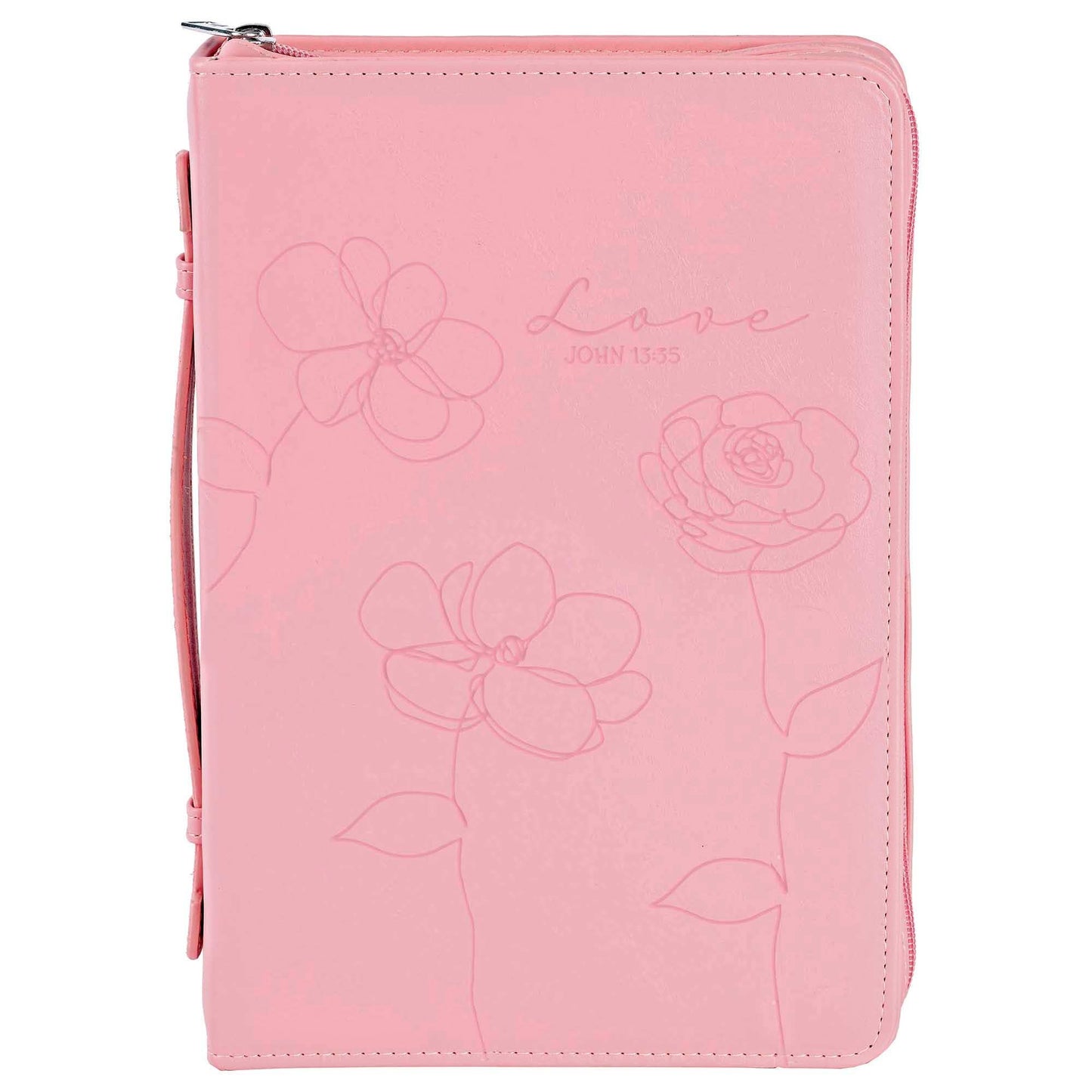 White Dove Bible Case Love Floral Pink XLarge