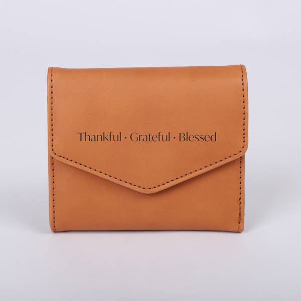 Wallet PU Leather Women's Thankful Brown