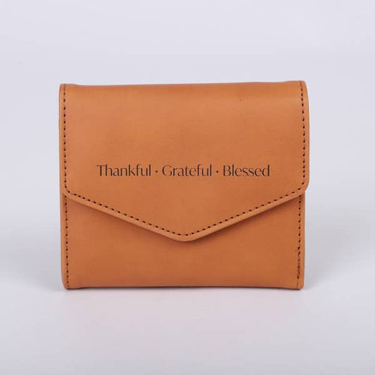 Wallet PU Leather Women's Thankful Brown
